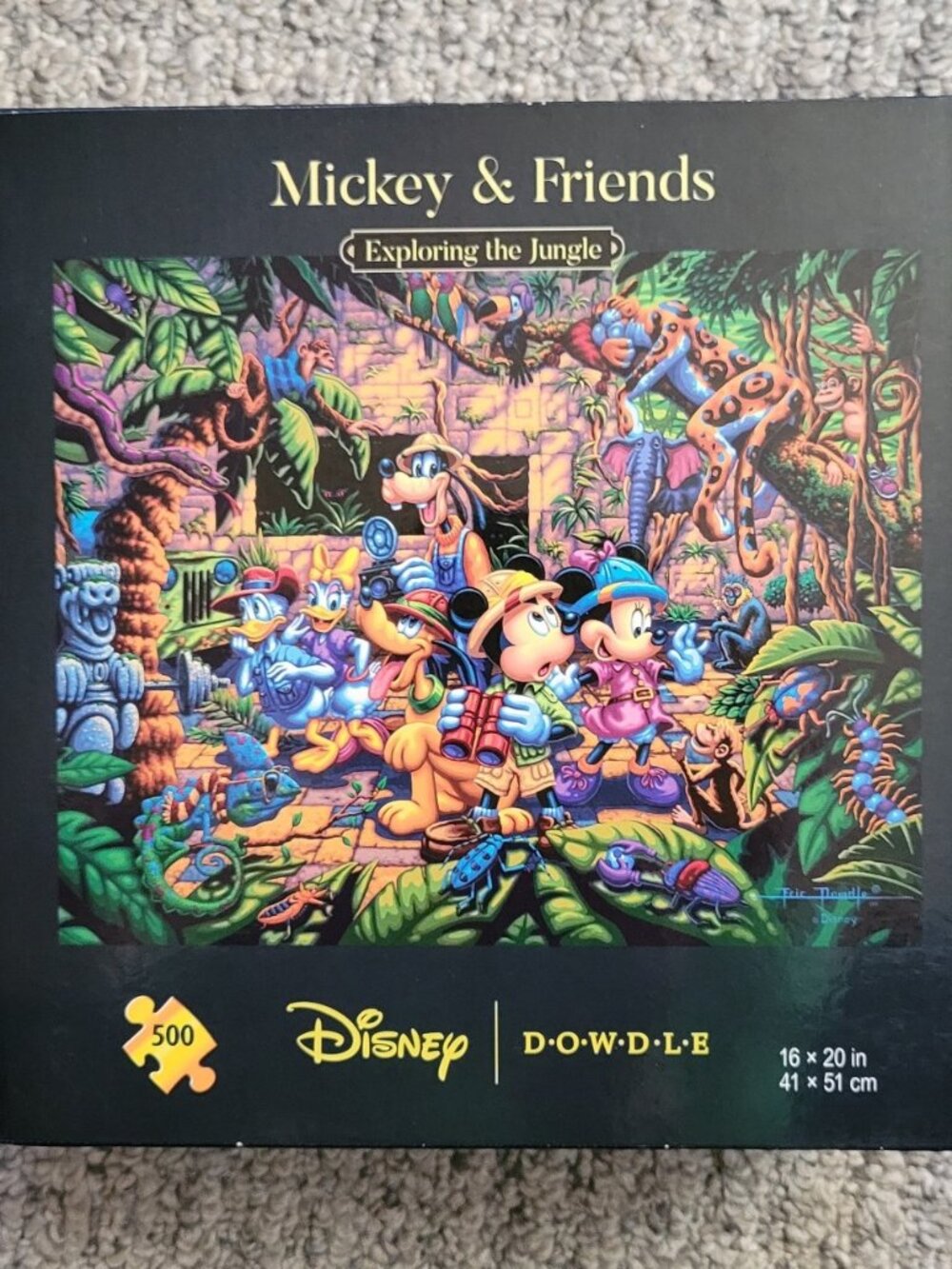 Dowdle Disney Mickey & Friends Exploring Jungle 500pc jigsaw puzzle